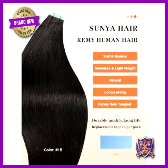 18 Inch Straight Remy Human Hair Tape In Extensions 50g 20 Pieces main image 7